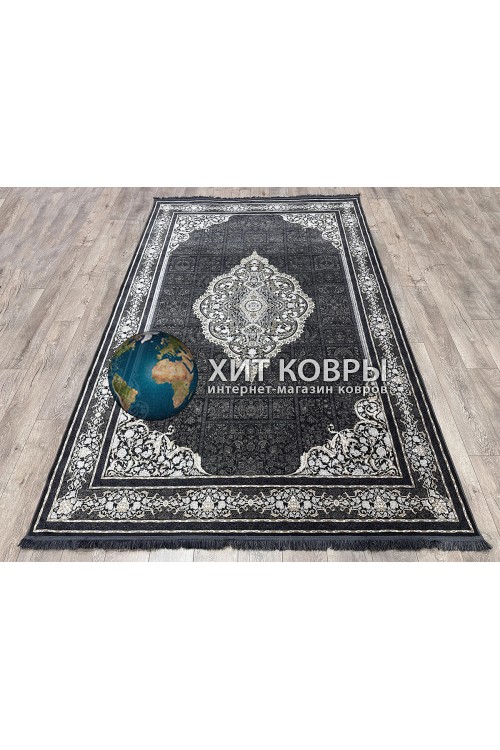 Иранский ковер Arti 8092 Черный-бежевый